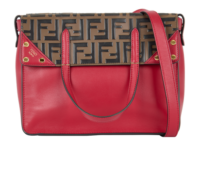 Embossed Zucca Flip Tote, front view